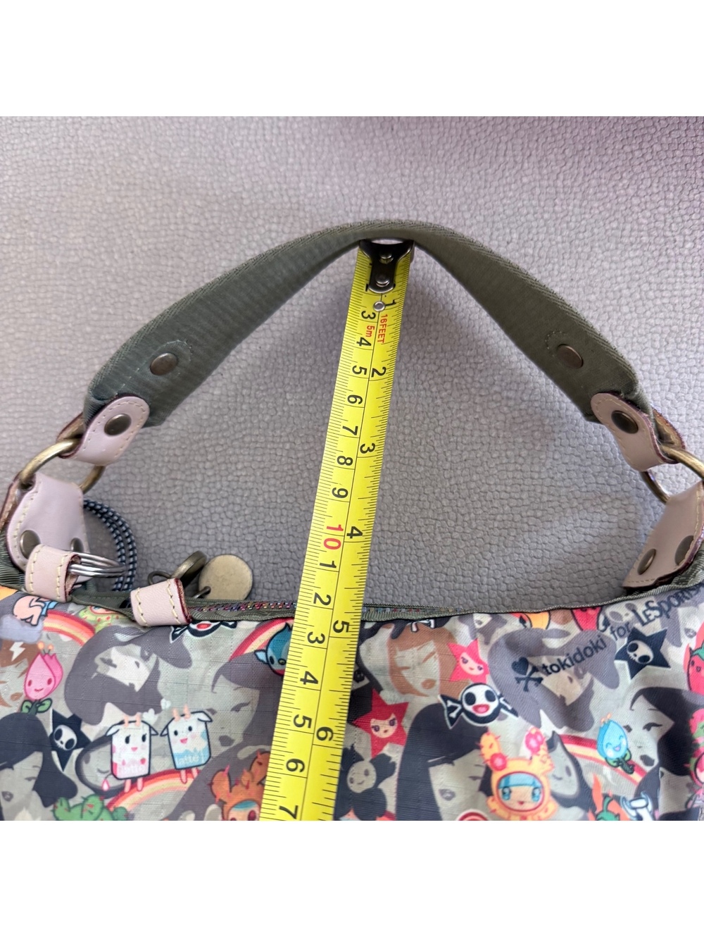 Vintage LeSportsac Tokidoki Printed Mini Shoulder Bag | Charm - Picture 8 of 12
